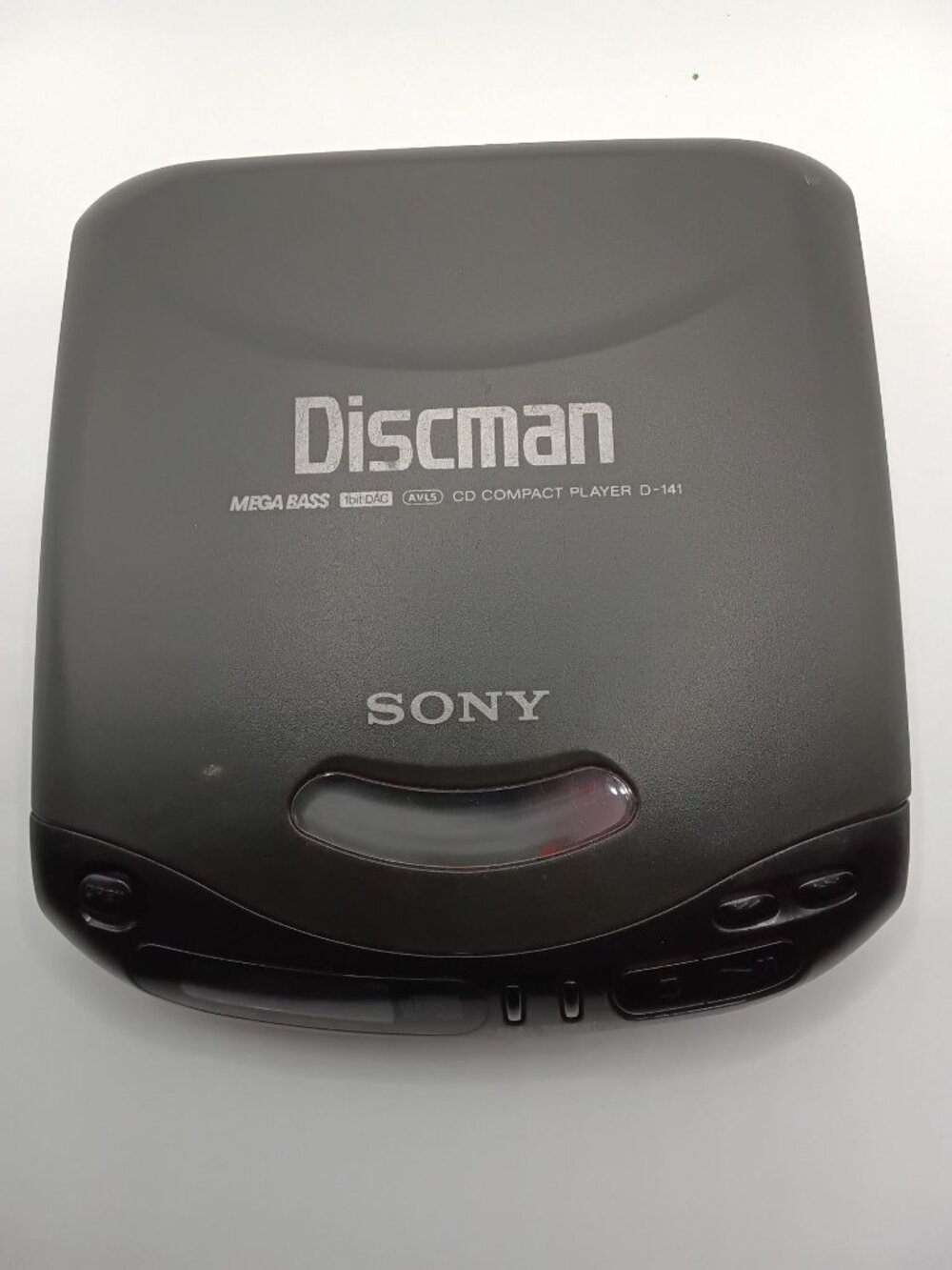 VTG Sony Discman D-141 Black Mega Bass Portable Compact CD Player TESTED